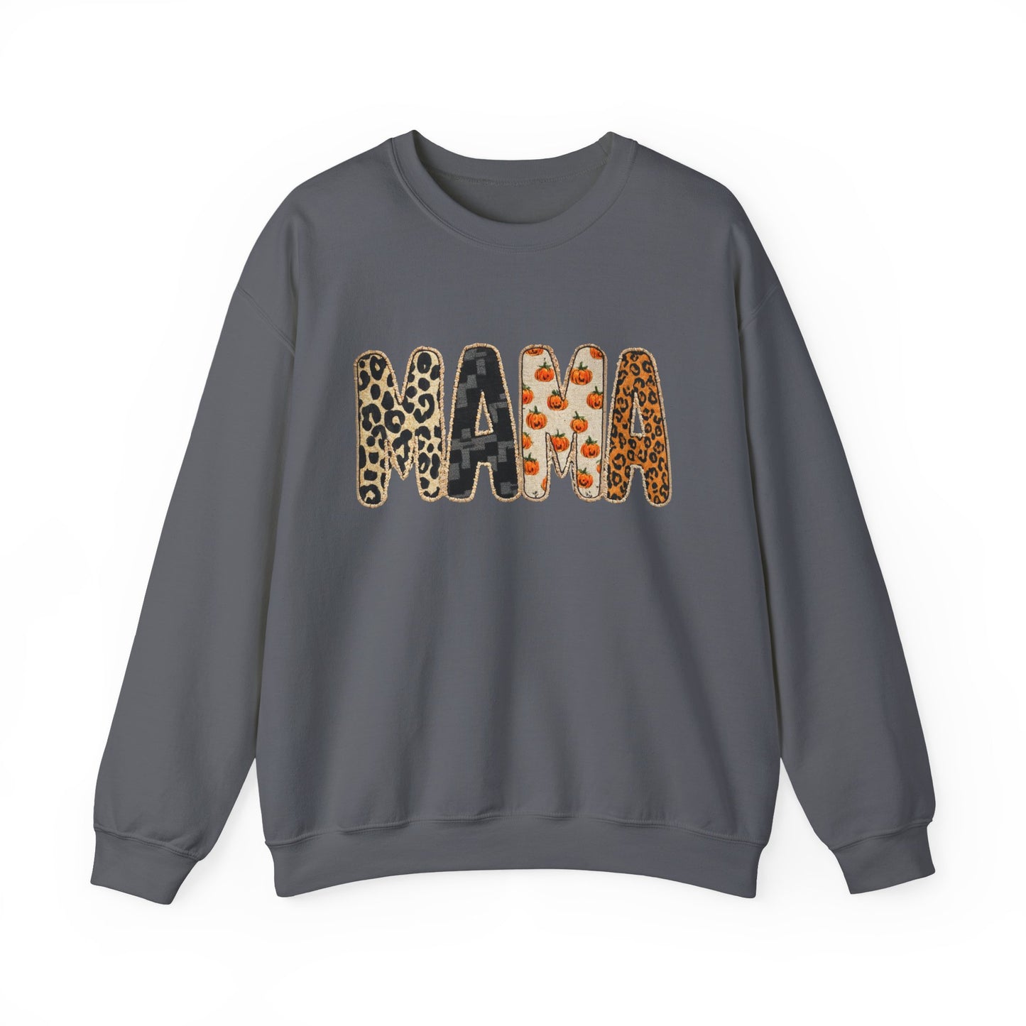 Mama Leopard Print Crewneck Sweatshirt, Gift for Moms, Cozy Casual Wear, Mother's Day Sweatshirt, Stylish Parenthood Apparel