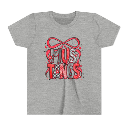 Mustangs Youth Tee, Fun Casual T-Shirt for Kids, Perfect for Birthdays, School Events, Team Spirit, or Everyday Wear