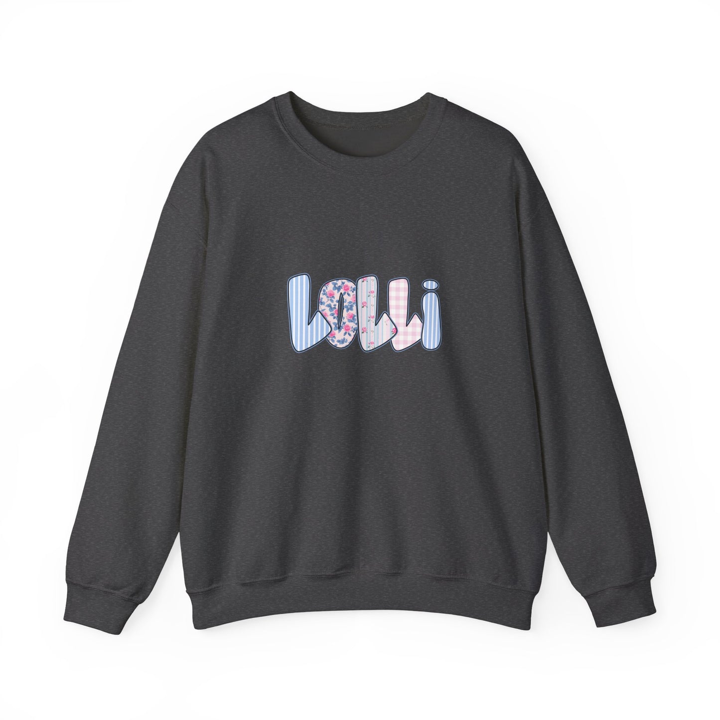 Lolli Pink & Blue Floral Crewneck