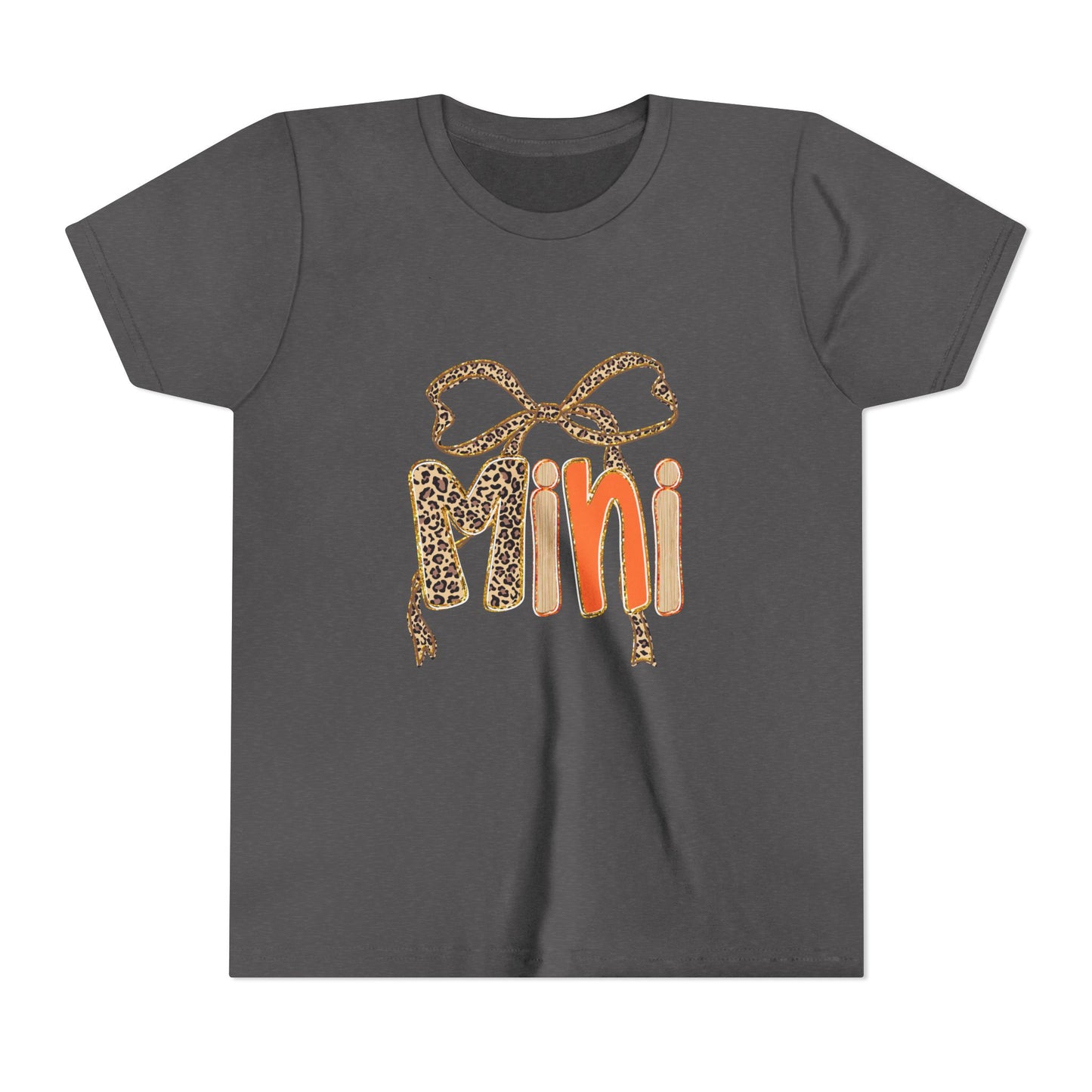 Mini Bow Youth Tee, Cute Kid's T-Shirt, Trendy Youth Apparel, Perfect for Birthdays, Fun Playtime Top, Gifts for Mini Fashionistas