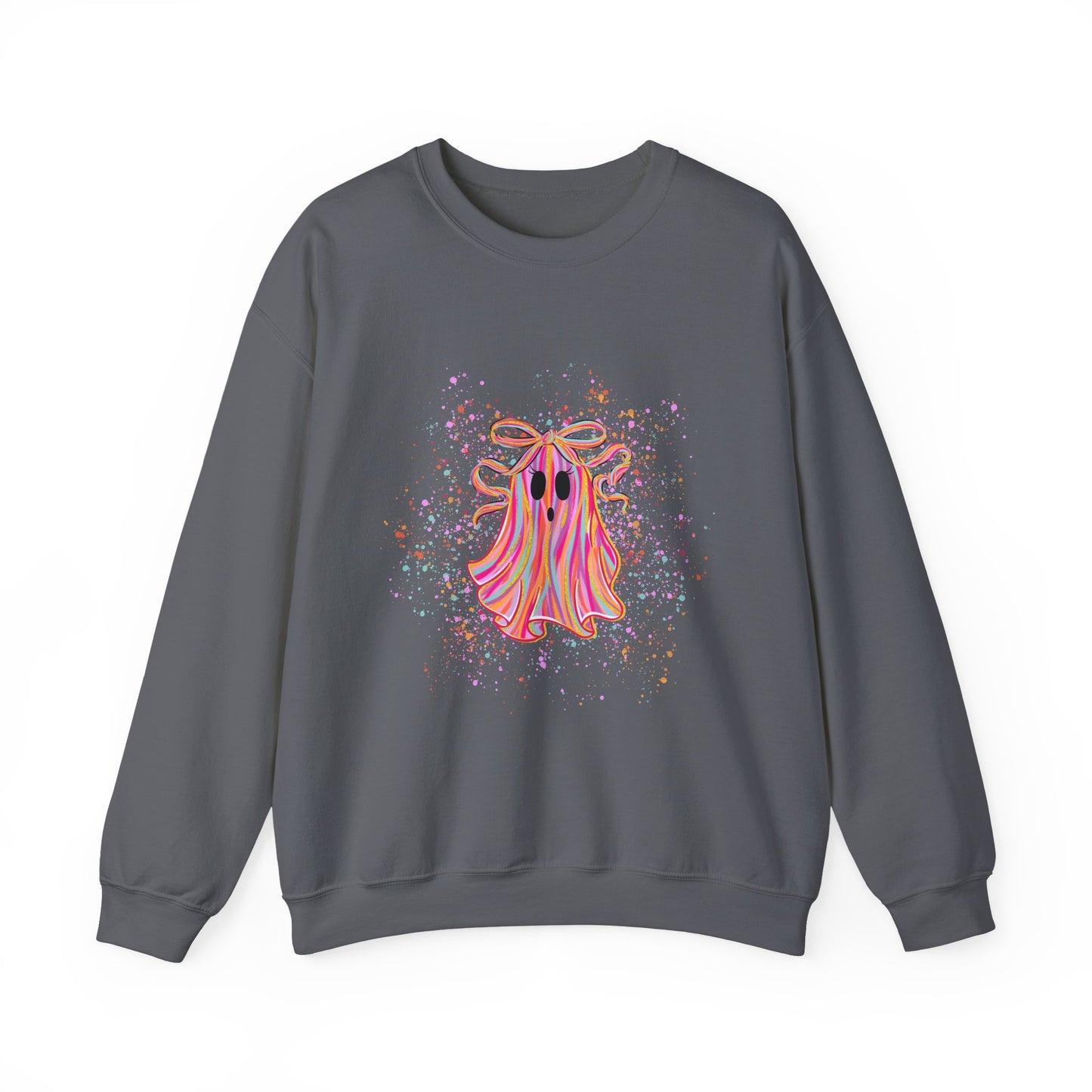 Splatter Neon Ghost Crewneck Sweatshirt