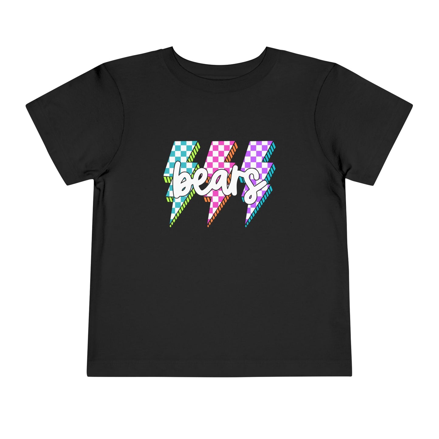 Colorful Lightning Bears Toddler Tee, Kids Graphic Tee, Fun Casual Shirt, Birthday Gift for Toddlers, Summer Outfit, Playful Apparel