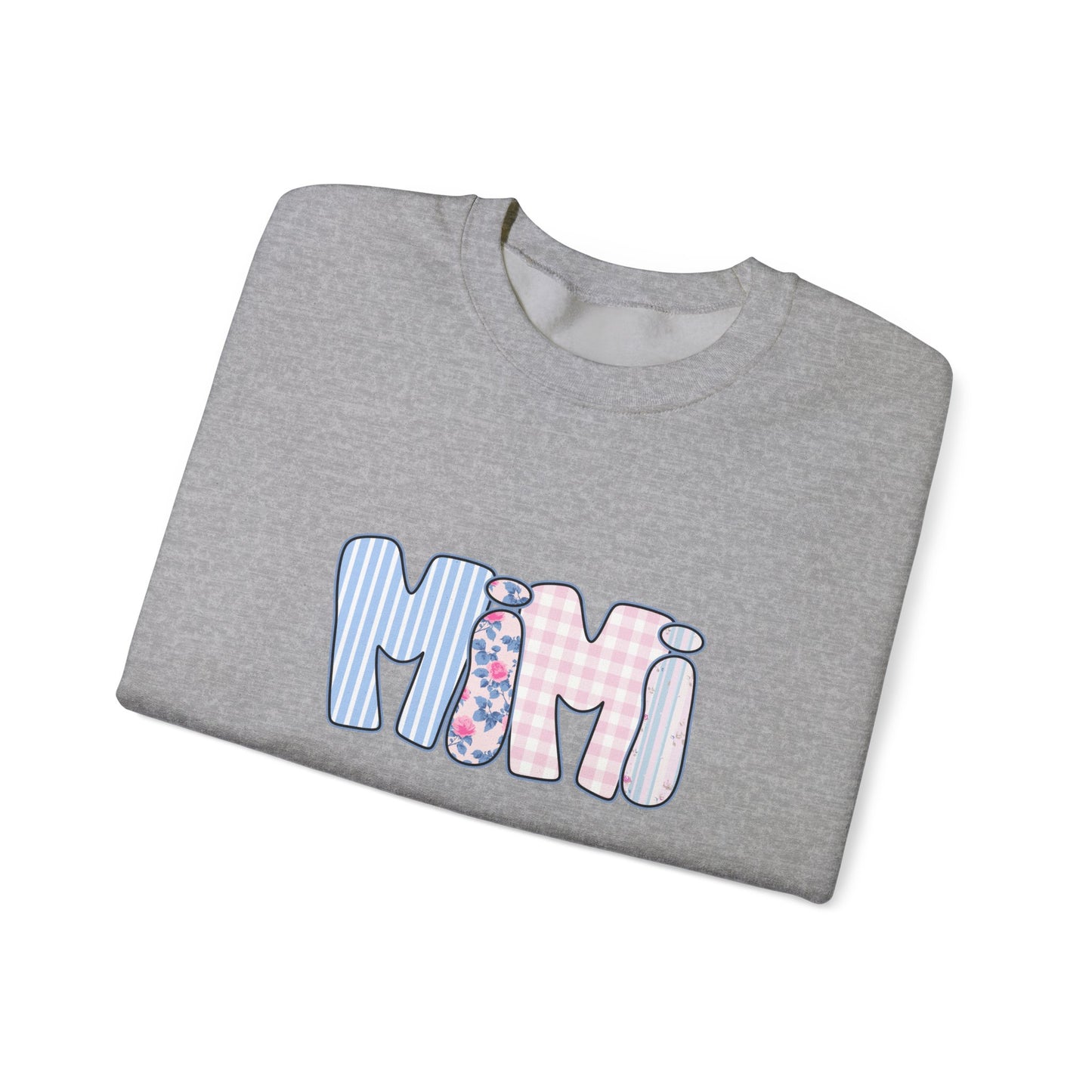 Mimi Pink & Blue Floral Crewneck