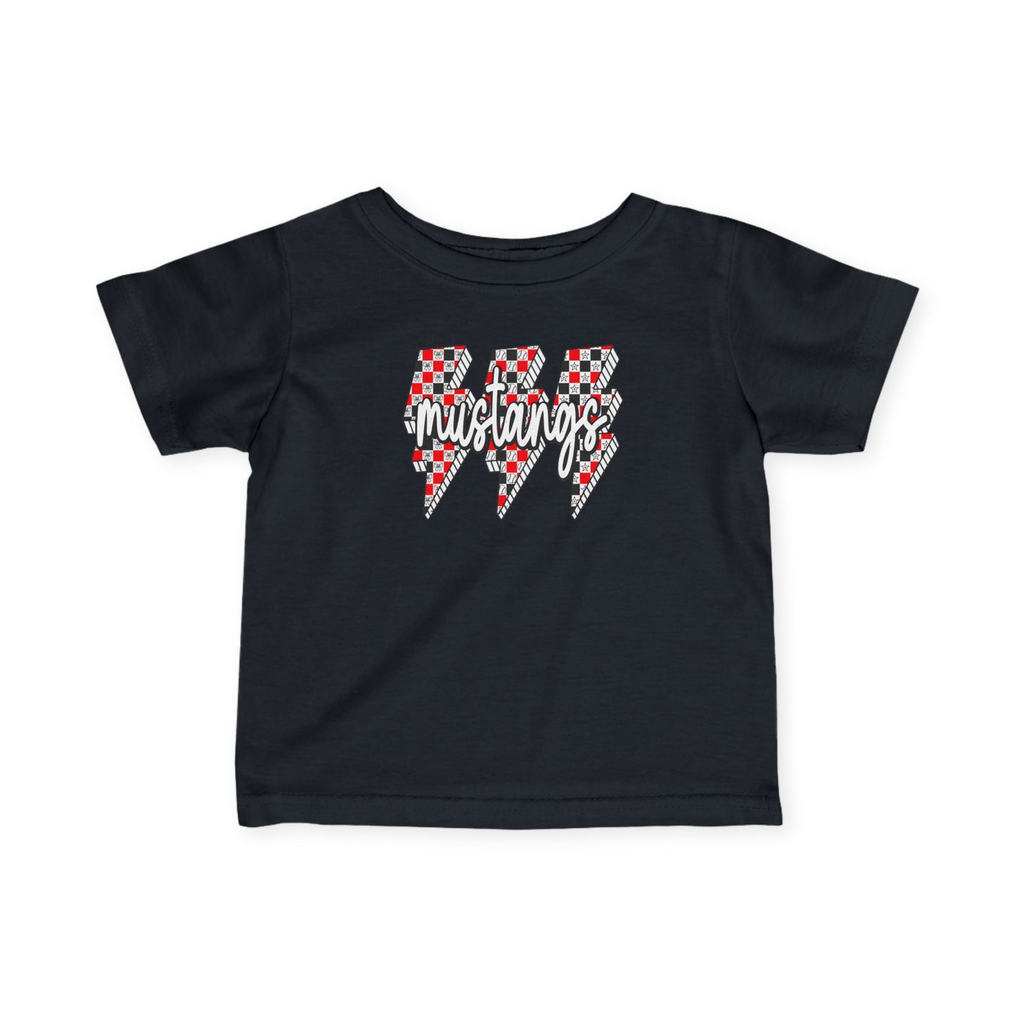 Mustang Lightning Infant Tee, Baby Shirt, Toddler Tee, Kids Apparel, Childrens Clothing, Birthday Gift