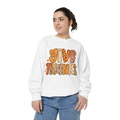 Thankful Sweatshirt | Cozy Fall Apparel, Thanksgiving Gift, Unisex Pullover, Give Thanks Sweatshirt, Casual Outfit