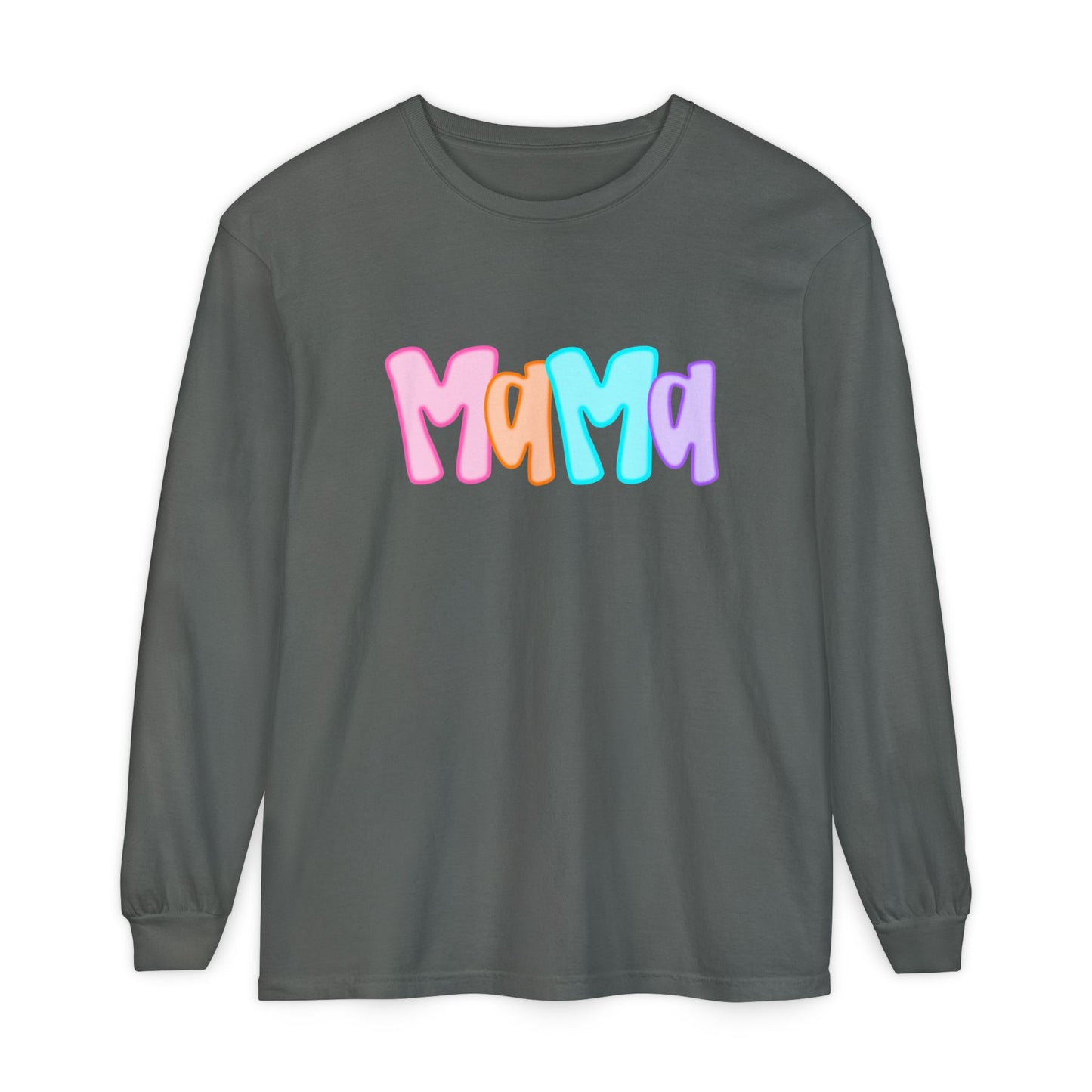 Mama Neon Comfort Colors Long Sleeve