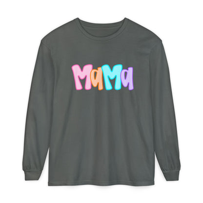 Mama Neon Comfort Colors Long Sleeve