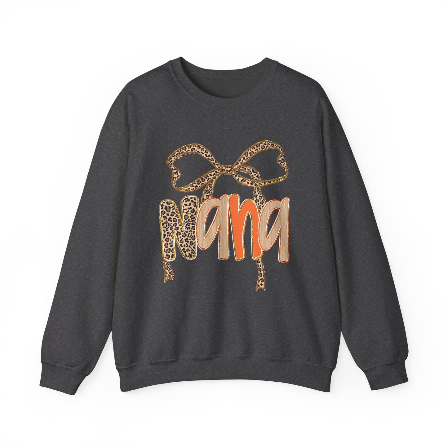 Leopard Print Nana Crewneck Sweatshirt, Cozy Gift for Grandmothers, Perfect for Birthdays, Mother's Day, Family Gatherings, Casual Wear