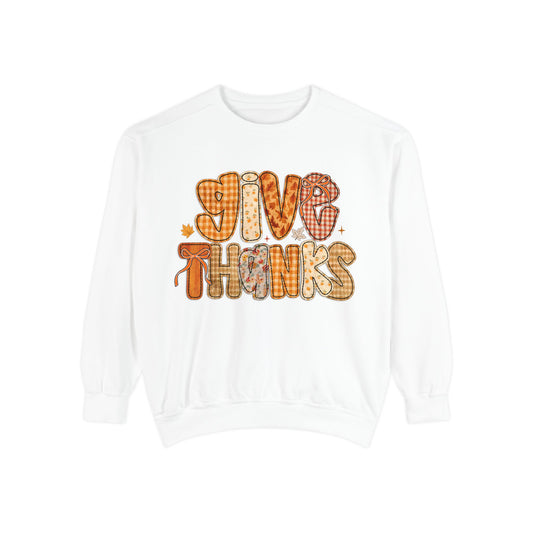 Thankful Sweatshirt | Cozy Fall Apparel, Thanksgiving Gift, Unisex Pullover, Give Thanks Sweatshirt, Casual Outfit