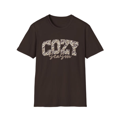 Cozy Season Camo GIldan Softstyle T-Shirt