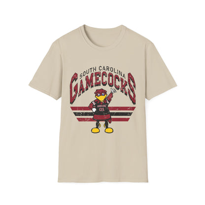 Vintage Gamecocks Tee, Unisex Softstyle T-Shirt for Fans, Game Day Apparel, College Spirit Wear, South Carolina Merchandise