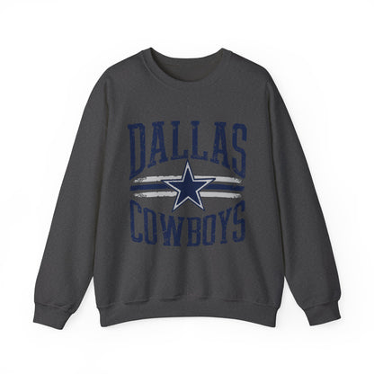 Dallas Cowboys Crewneck Sweatshirt, Unisex Sportswear, Game Day Apparel, Casual Comfort, Football Fan Gift, Cozy Layering