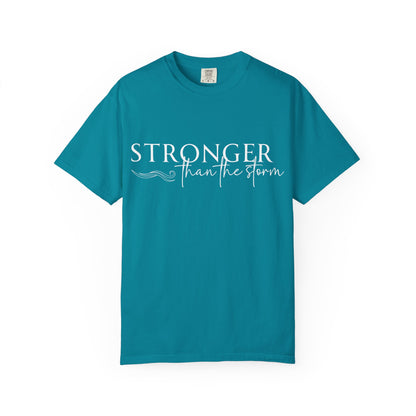 Stronger Than the Storm T-shirt, Inspirational T-shirt, Unisex Tee, Motivational Apparel, Gift for Resilience, Positive Vibes