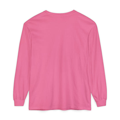 Mustangs Pink Bow Long Sleeve T-Shirt | Stylish Unisex Tee for Horse Lovers | Perfect Gift for Birthdays, Equine Events, or Casual Wear