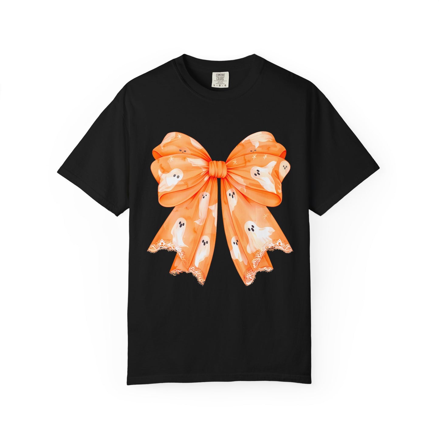 Orange Ghost Bow T-shirt