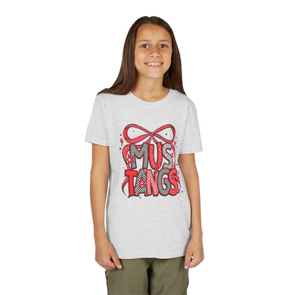 Mustangs Youth Tee, Fun Casual T-Shirt for Kids, Perfect for Birthdays, School Events, Team Spirit, or Everyday Wear
