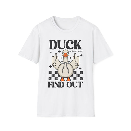 Funny Duck Graphic T-Shirt, Quirky Tee, Unisex Humor Shirt, Gift for Duck Lovers, Casual Summer Wear, Comfy Everyday Tee