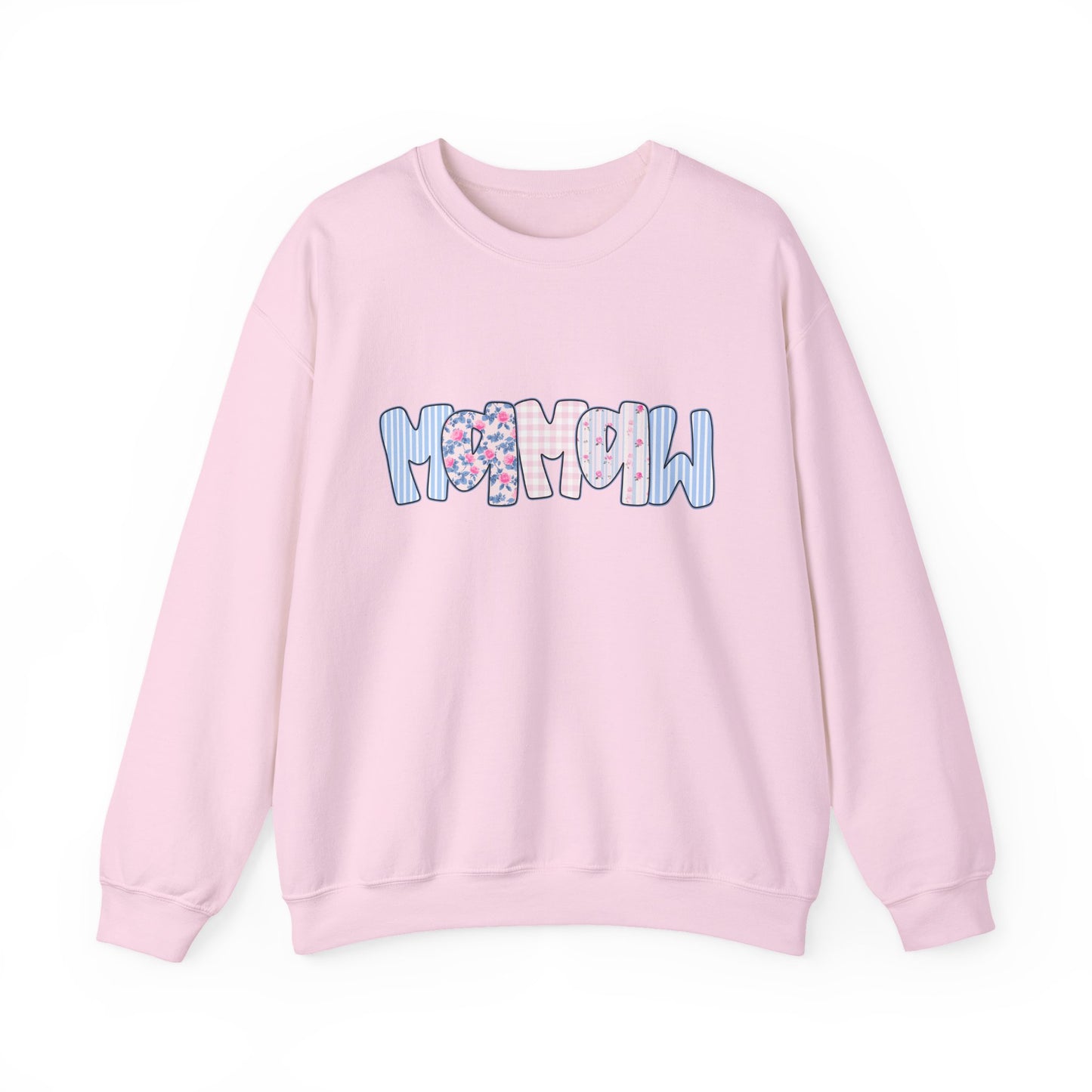 Mamaw Pink & Blue Floral Crewneck