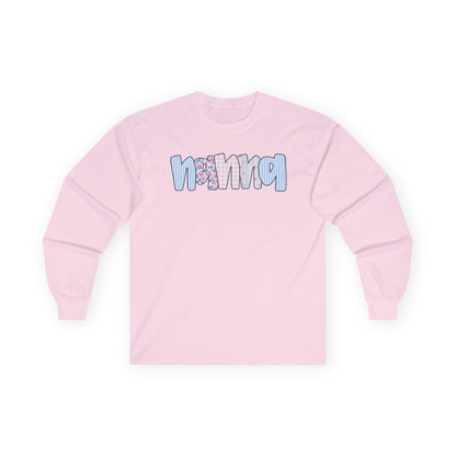 Nanna Pink & Blue Floral Long Sleeve