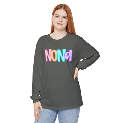 Nona Neon Comfort Color Long Sleeve