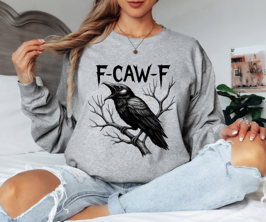 Raven Graphic  Gildan Long Sleeve
