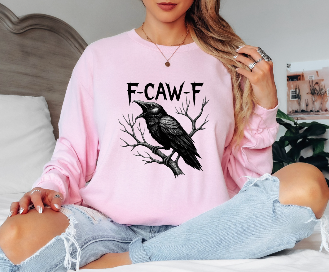 Raven Graphic  Gildan Long Sleeve