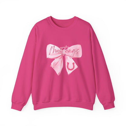Chic Bow Graphic Crewneck Sweatshirt, Cozy Pullover, Casual Sweatshirt, Gift for Her, Lounge Wear