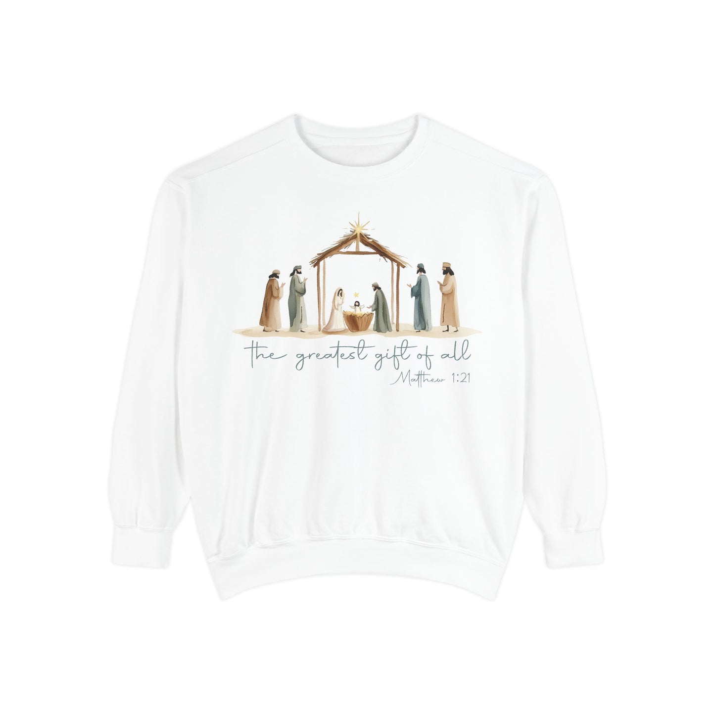 Comfortable Nativity Sweatshirt Comfort Colors