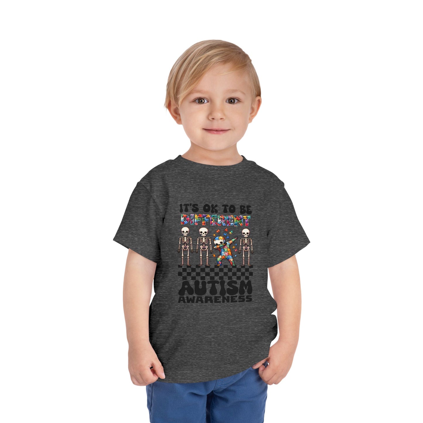 Toddler Autism Awareness Tee, Short Sleeve Kids Shirt, Differently Abled Tee, Colorful Toddler T-Shirt, Support Autism Month, Fun Kids [...]