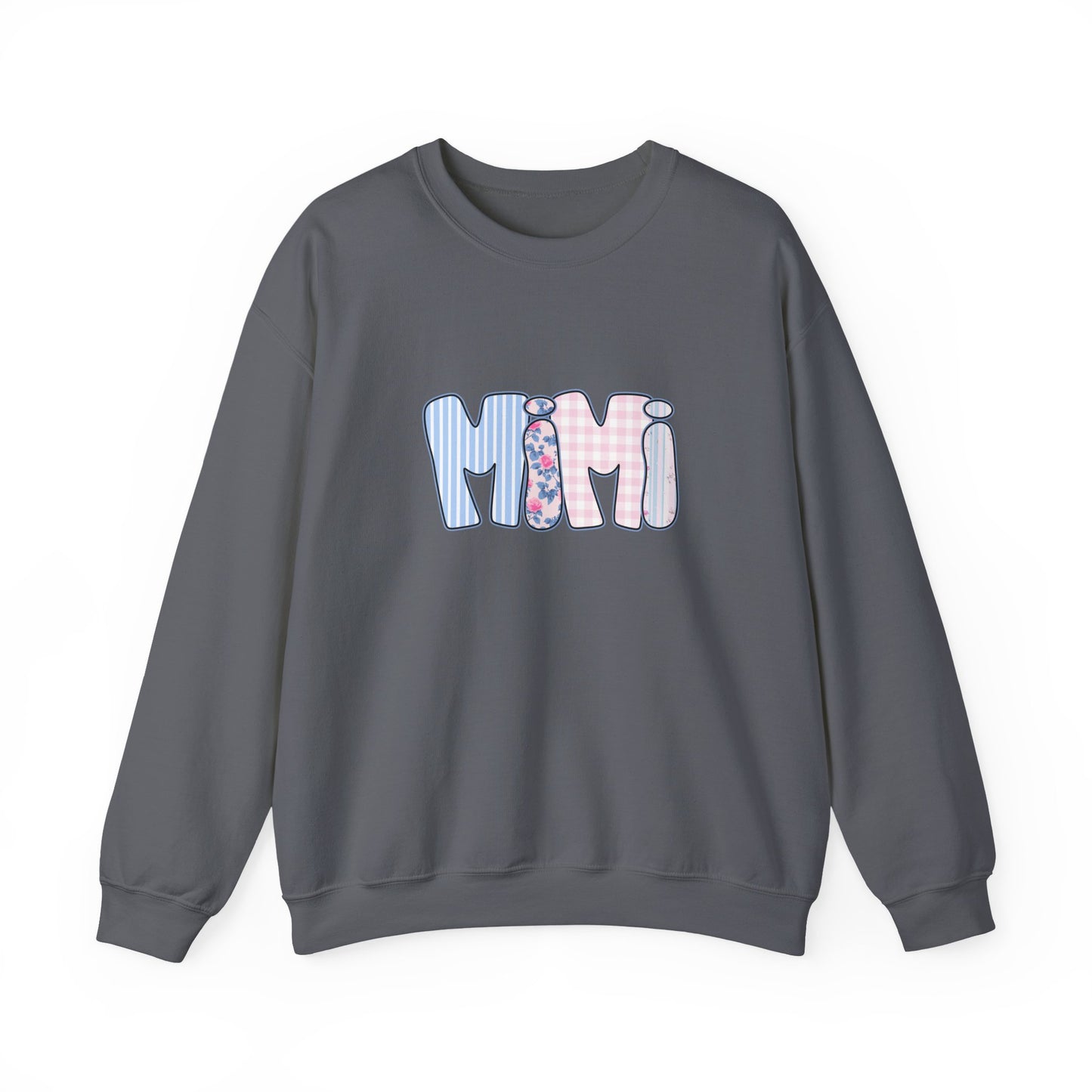 Mimi Pink & Blue Floral Crewneck