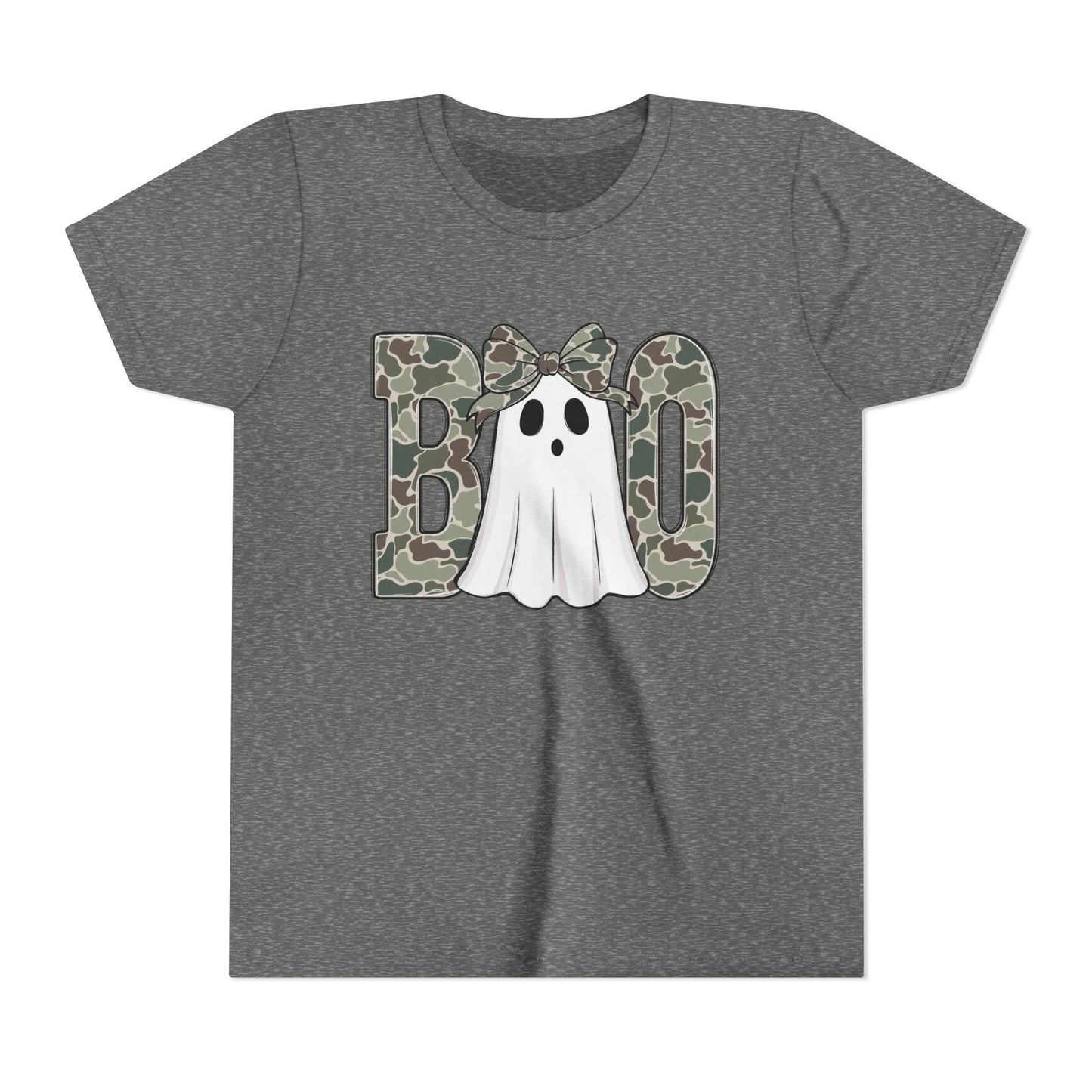 Ghostly Camo Girls Boo Youth Tee,