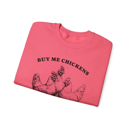 Charming Statement Sweatshirt: 'Buy Me Chickens' Style, Cozy Gift for Chicken Lovers, Fun Agriculture Apparel, Perfect for Farmhouse [...]