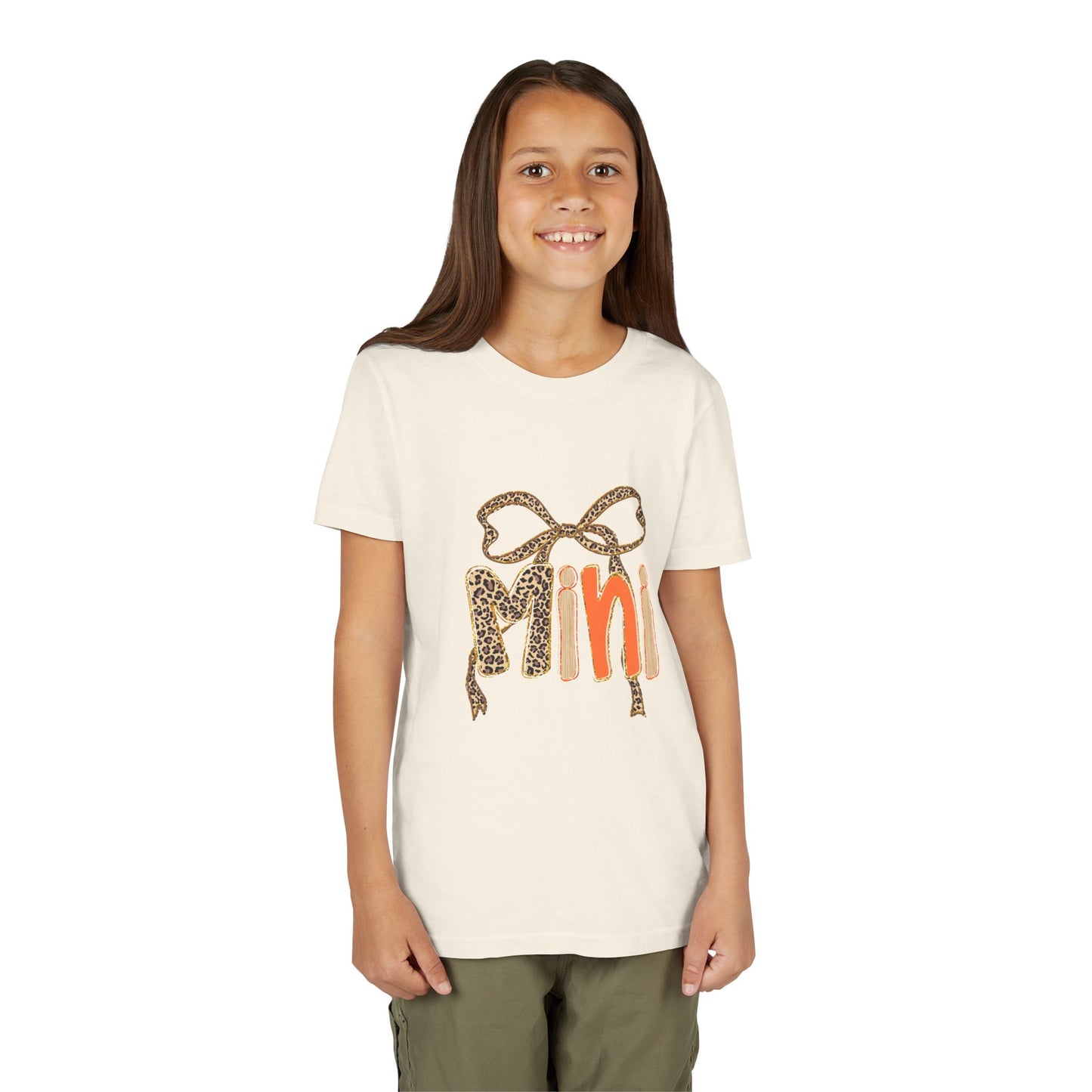 Mini Bow Youth Tee, Cute Kid's T-Shirt, Trendy Youth Apparel, Perfect for Birthdays, Fun Playtime Top, Gifts for Mini Fashionistas