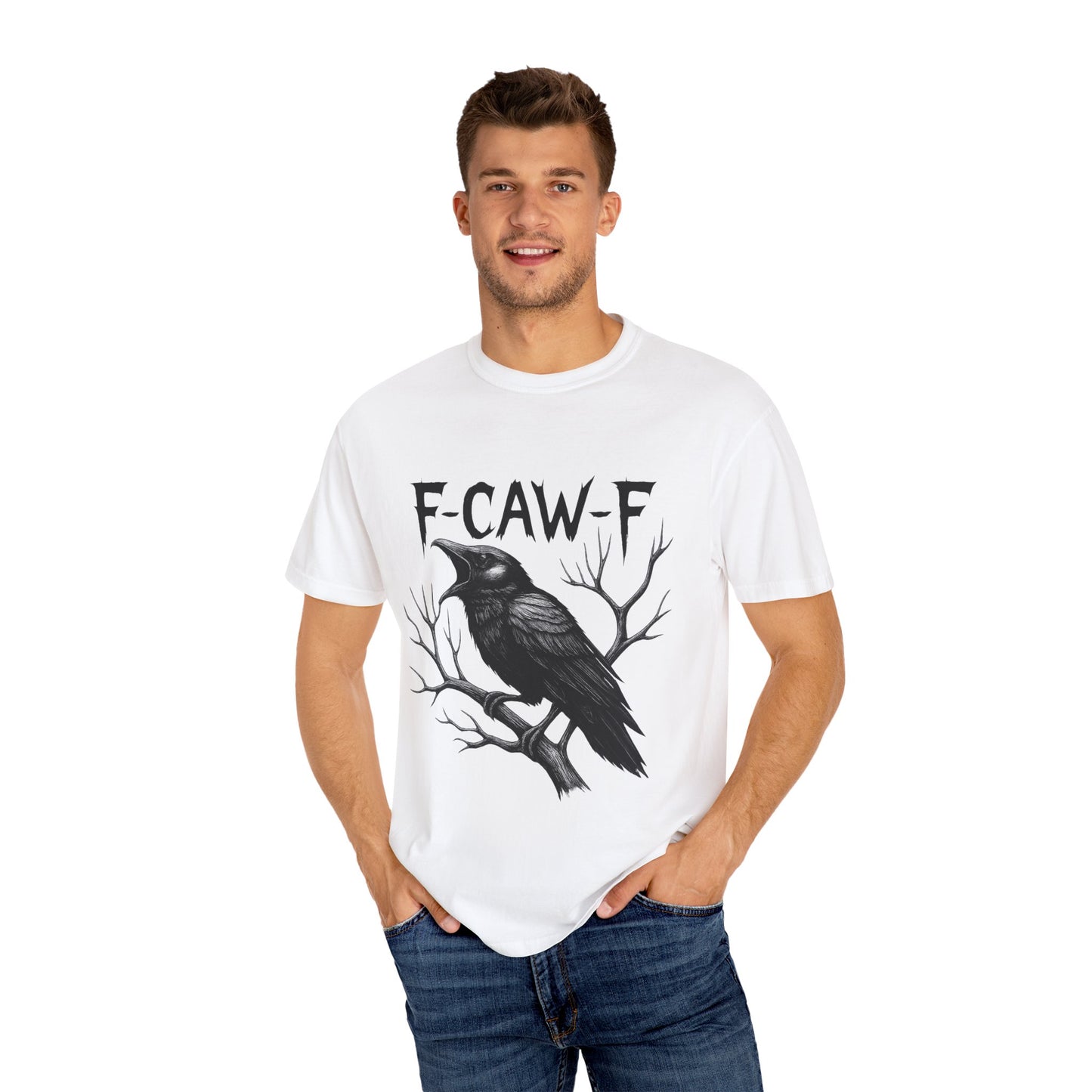 Gothic Raven T-Shirt, Unisex Graphic Tee, Casual Wear, Halloween Apparel, Unique Gift for Artists, Nature Lovers