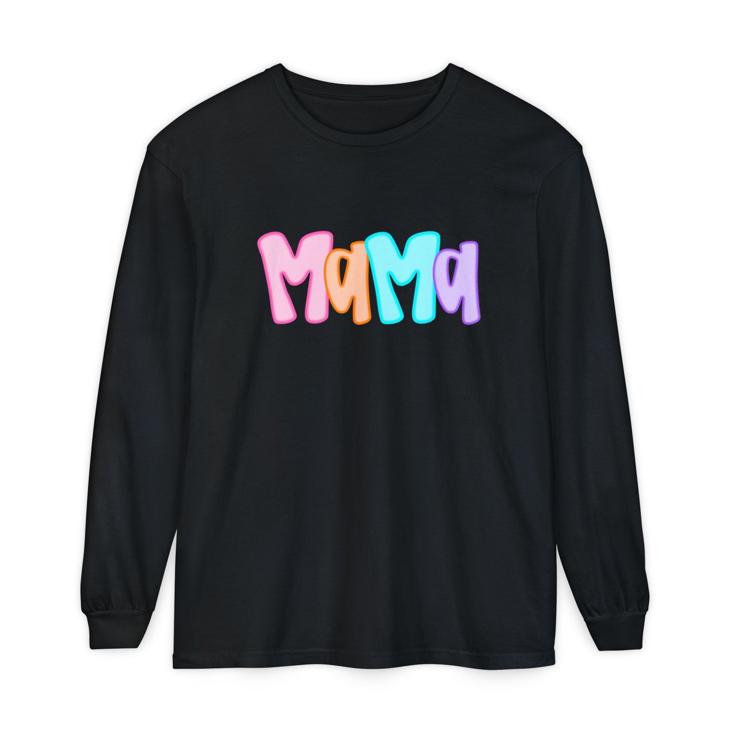 Mama Neon Comfort Colors Long Sleeve