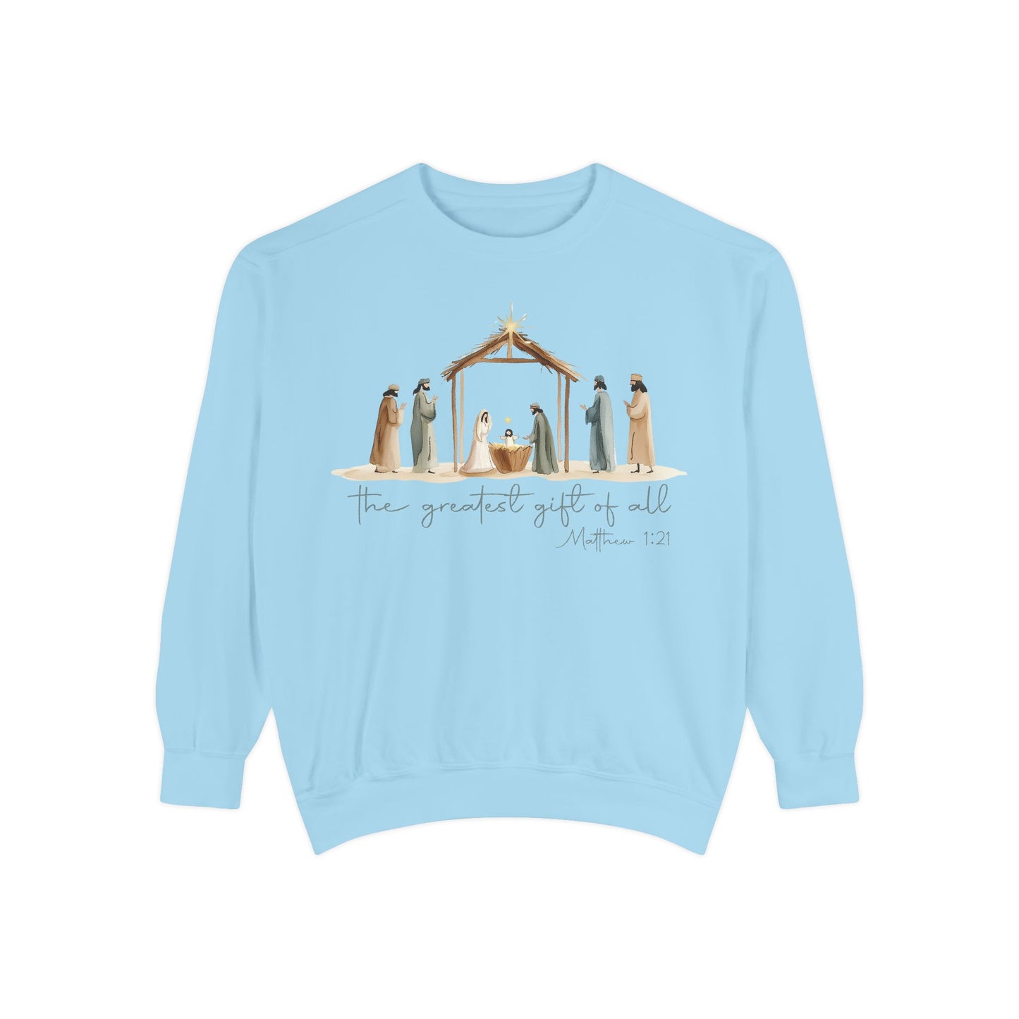 Comfortable Nativity Sweatshirt Comfort Colors