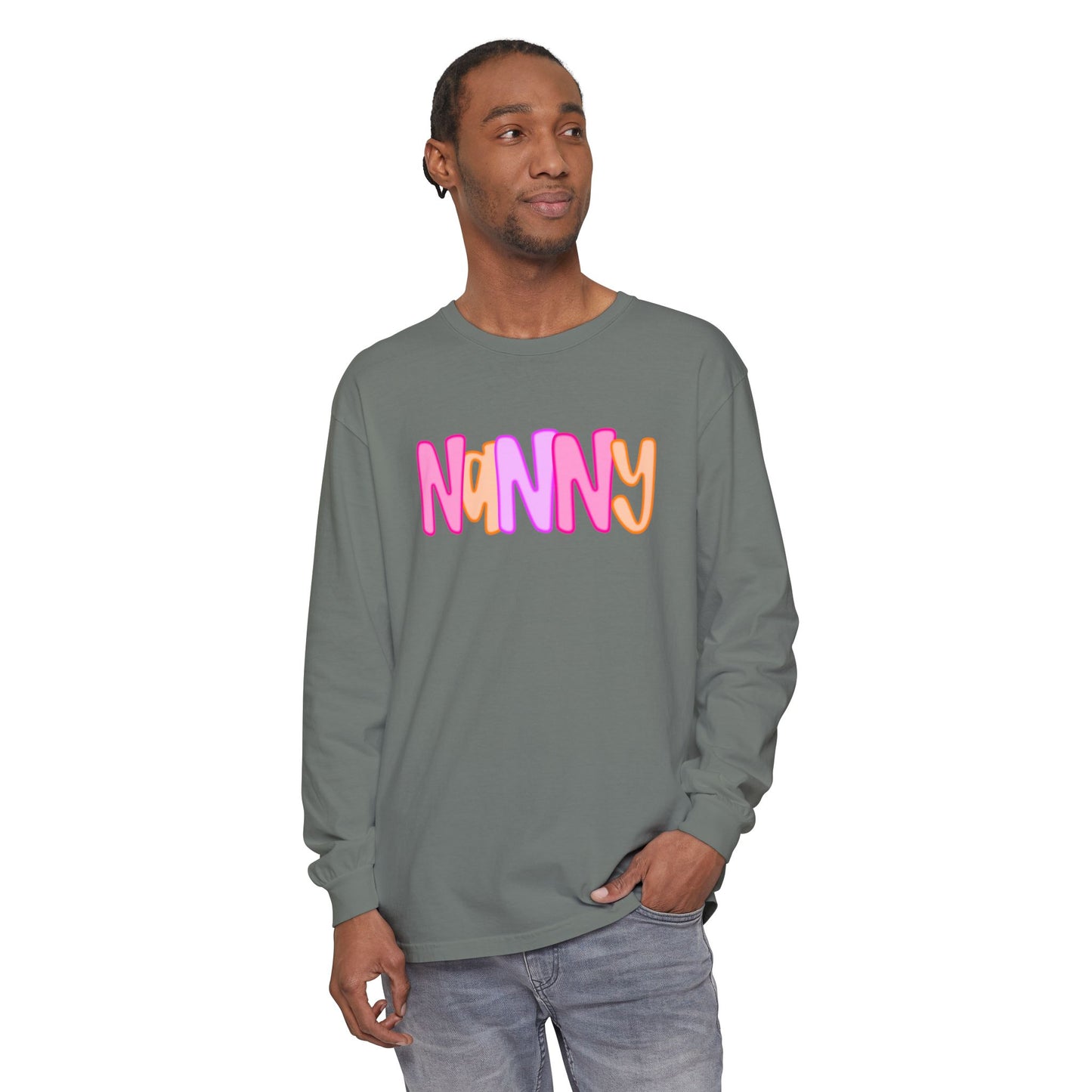 Nanny Neon Comfort Color Long Sleeves