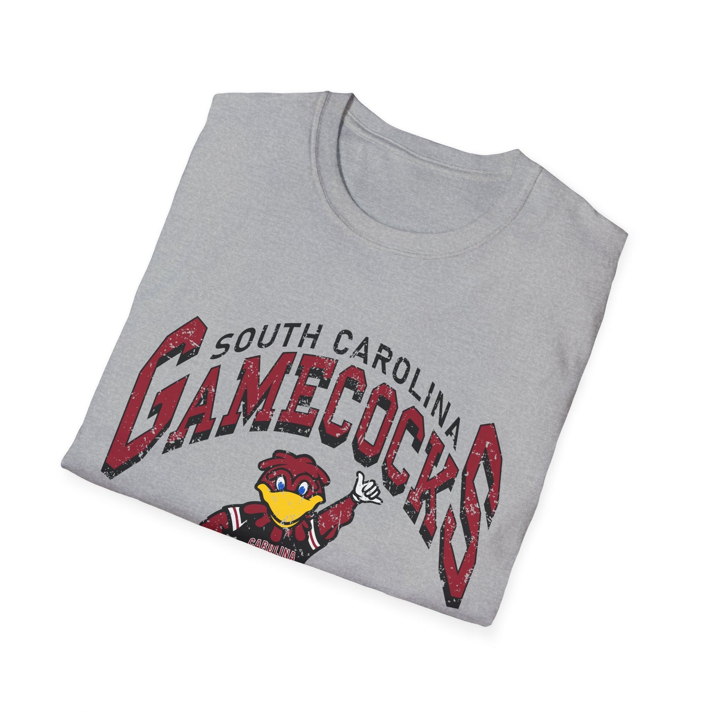 Vintage Gamecocks Tee, Unisex Softstyle T-Shirt for Fans, Game Day Apparel, College Spirit Wear, South Carolina Merchandise