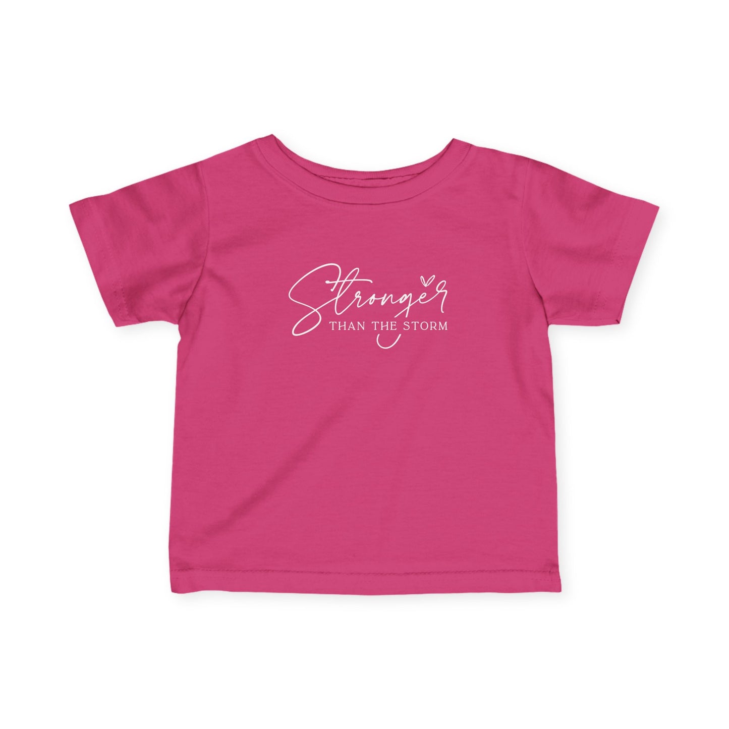 Stronger Than the Storm Infant Tee, Baby T-Shirt, Kids Apparel, Motivational Top, Baby Gift, Cute Baby Clothes