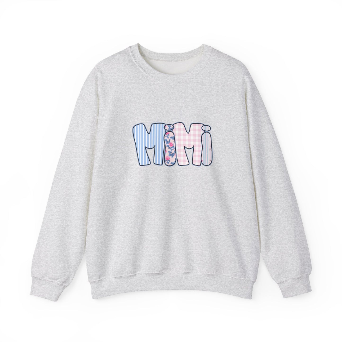 Mimi Pink & Blue Floral Crewneck