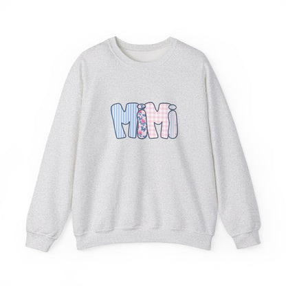 Mimi Pink & Blue Floral Crewneck