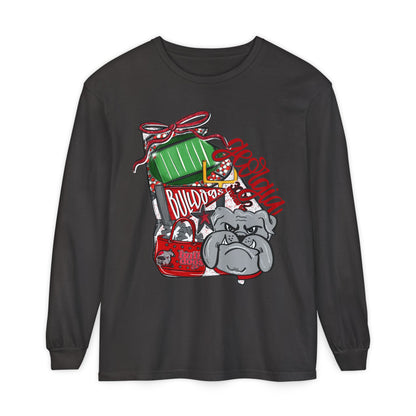 Garment-Dyed Long Sleeve T-Shirt with Bulldog Design | Casual Wear, Bulldog Lovers Gift, Unique Graphic Tee, Dog-Themed Apparel, [...]