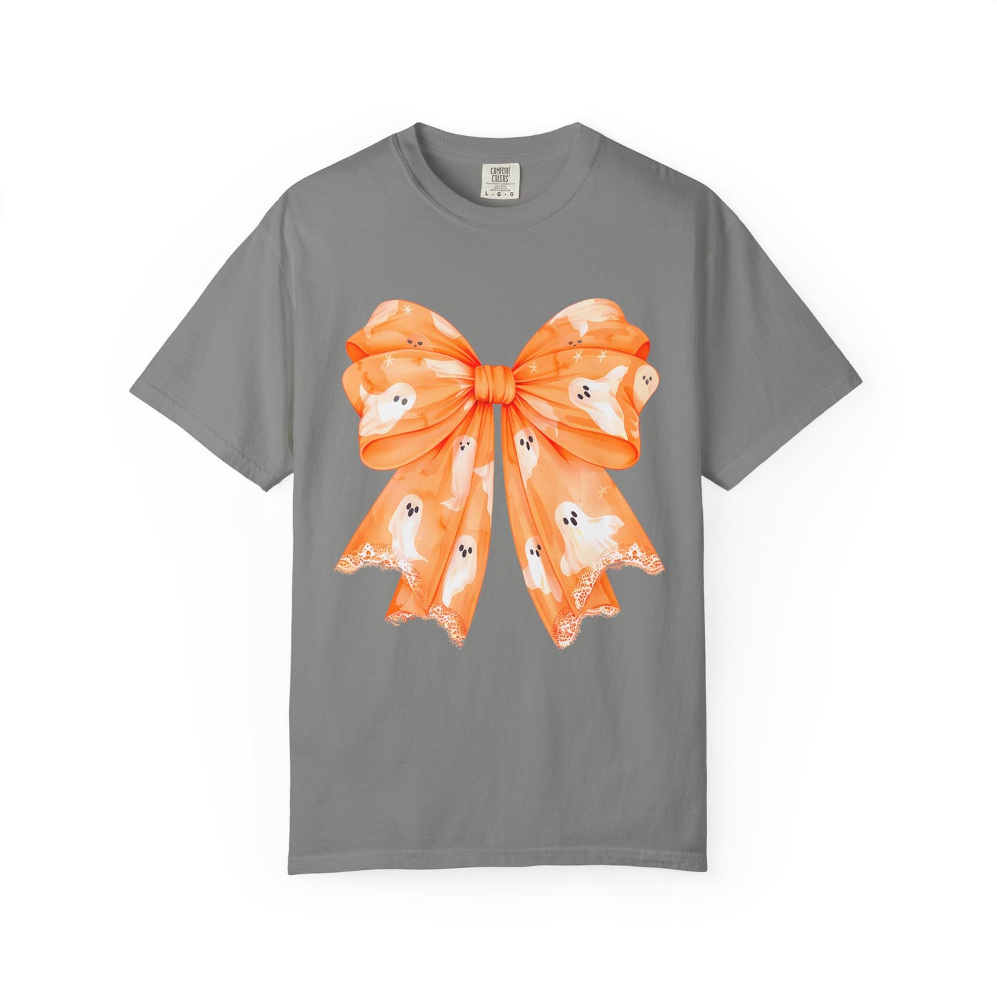 Orange Ghost Bow T-shirt