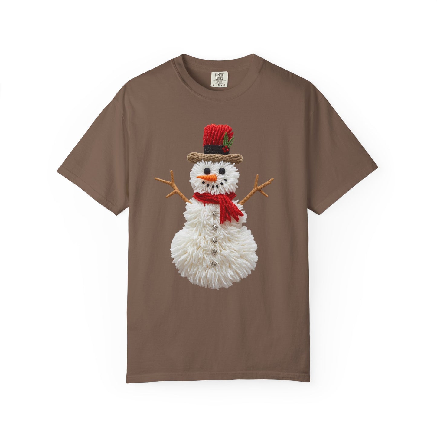 Snowman Holiday T-shirt Comfort Colors