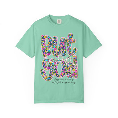 God Is Good Floral T-Shirt, Inspirational Tee, Gift for Him/Her, Faith-Based Apparel, Everyday Comfort