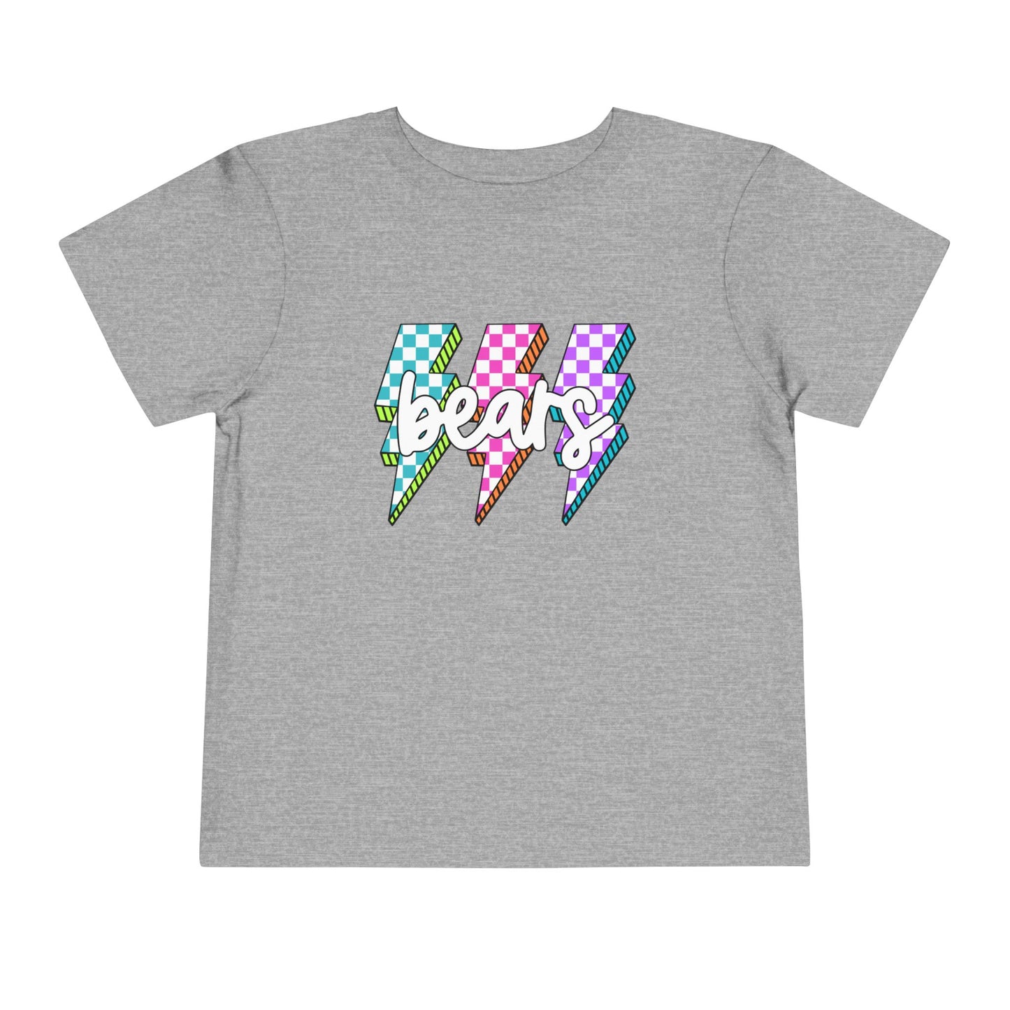 Colorful Lightning Bears Toddler Tee, Kids Graphic Tee, Fun Casual Shirt, Birthday Gift for Toddlers, Summer Outfit, Playful Apparel