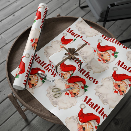 Boys Santa Wrapping Paper