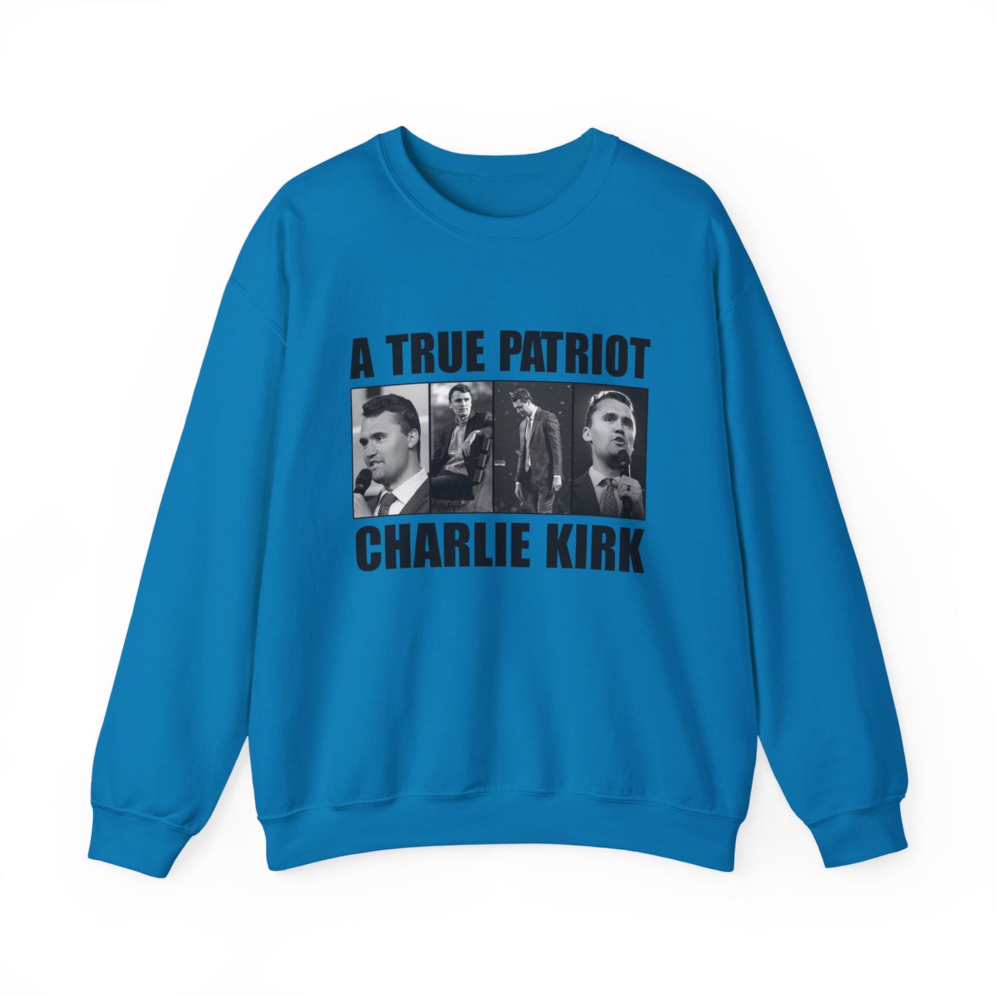 Unisex Heavy Blend™ Crewneck Sweatshirt - A True Patriot Charlie Kirk Sweatshirt, Cozy Gift for Patriots, Political Statement, [...]