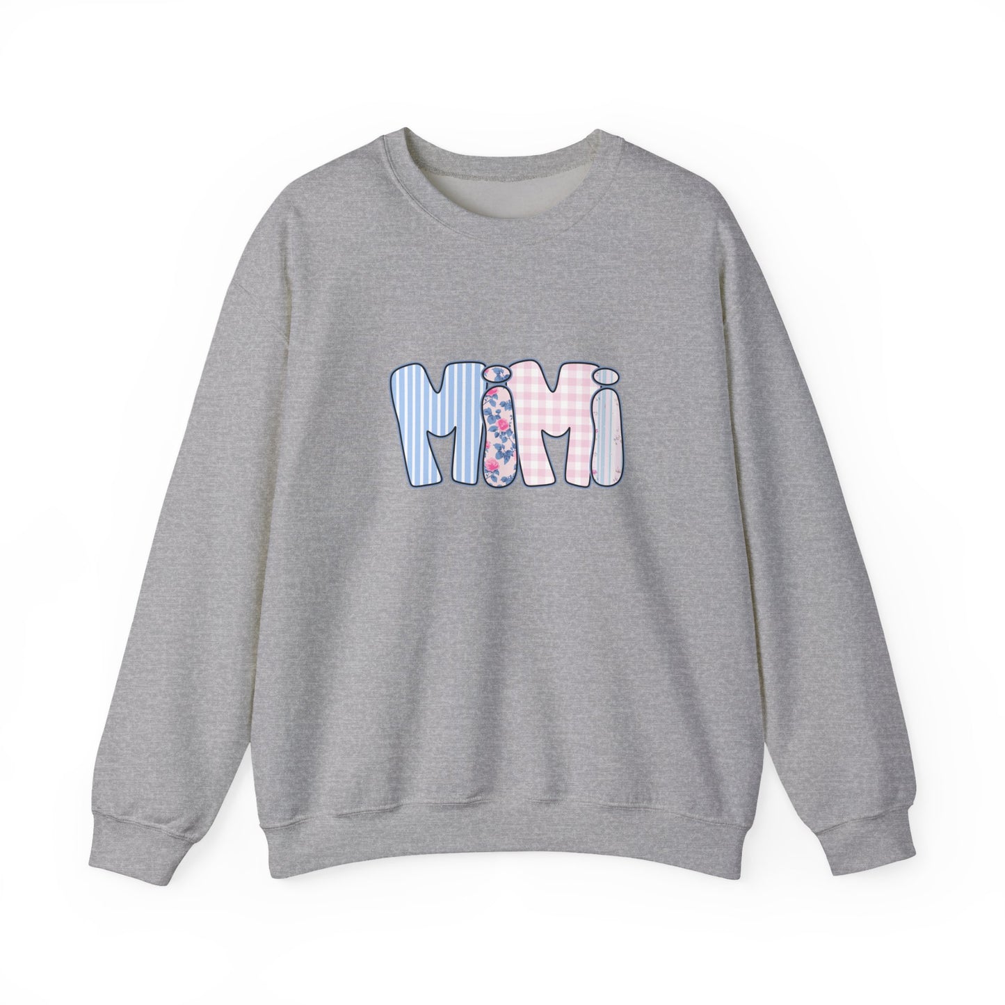 Mimi Pink & Blue Floral Crewneck