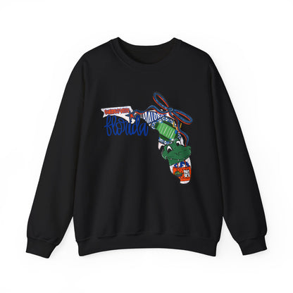 Florida Vibes Crewneck Sweatshirt | Unisex Graphic Top, Casual Wear, Gift for Him/Her, Vacation Essentials, Comfortable Style